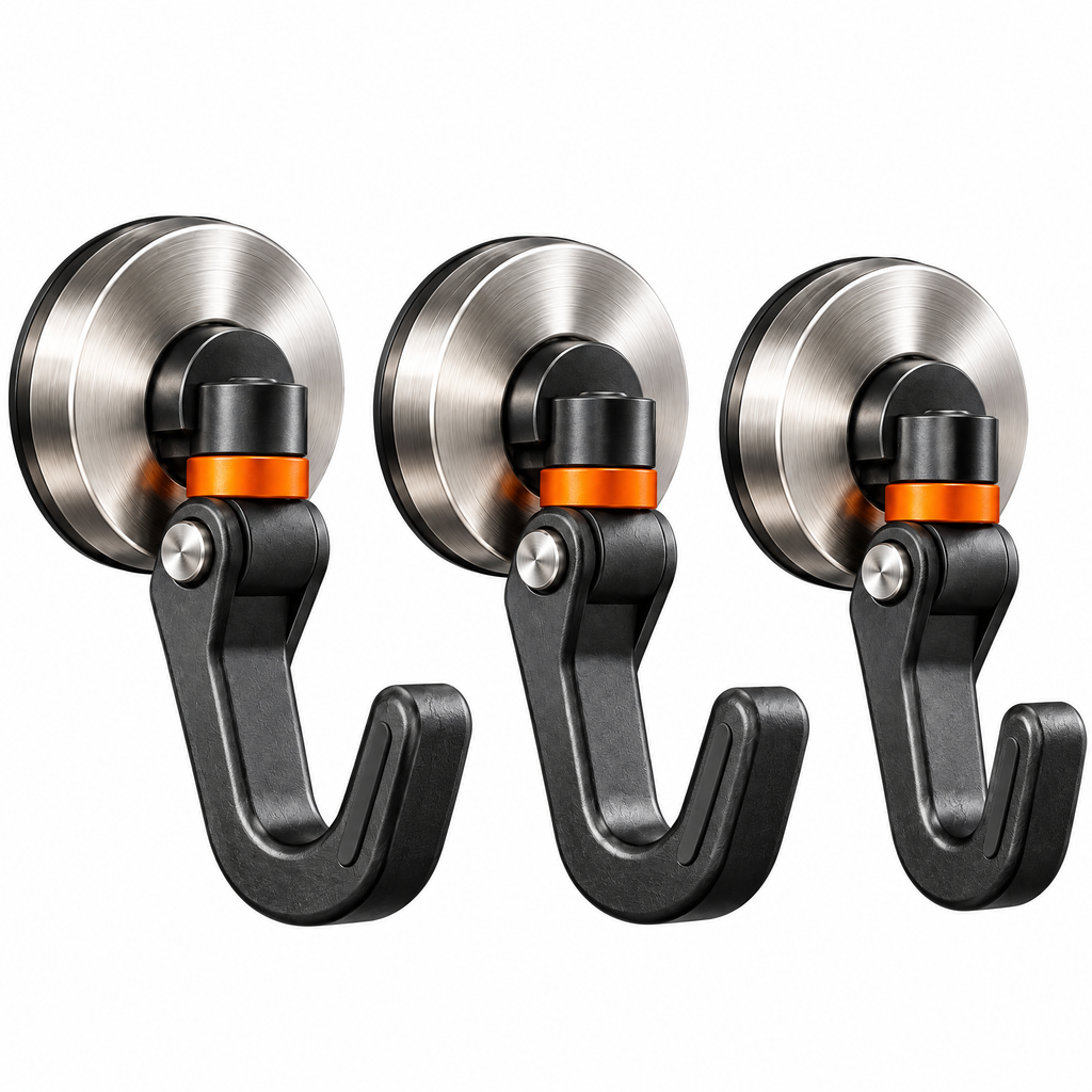 Vereyra™ Magnetic Swivel Hook Set for Metal Storage & Flexible Organization detail
