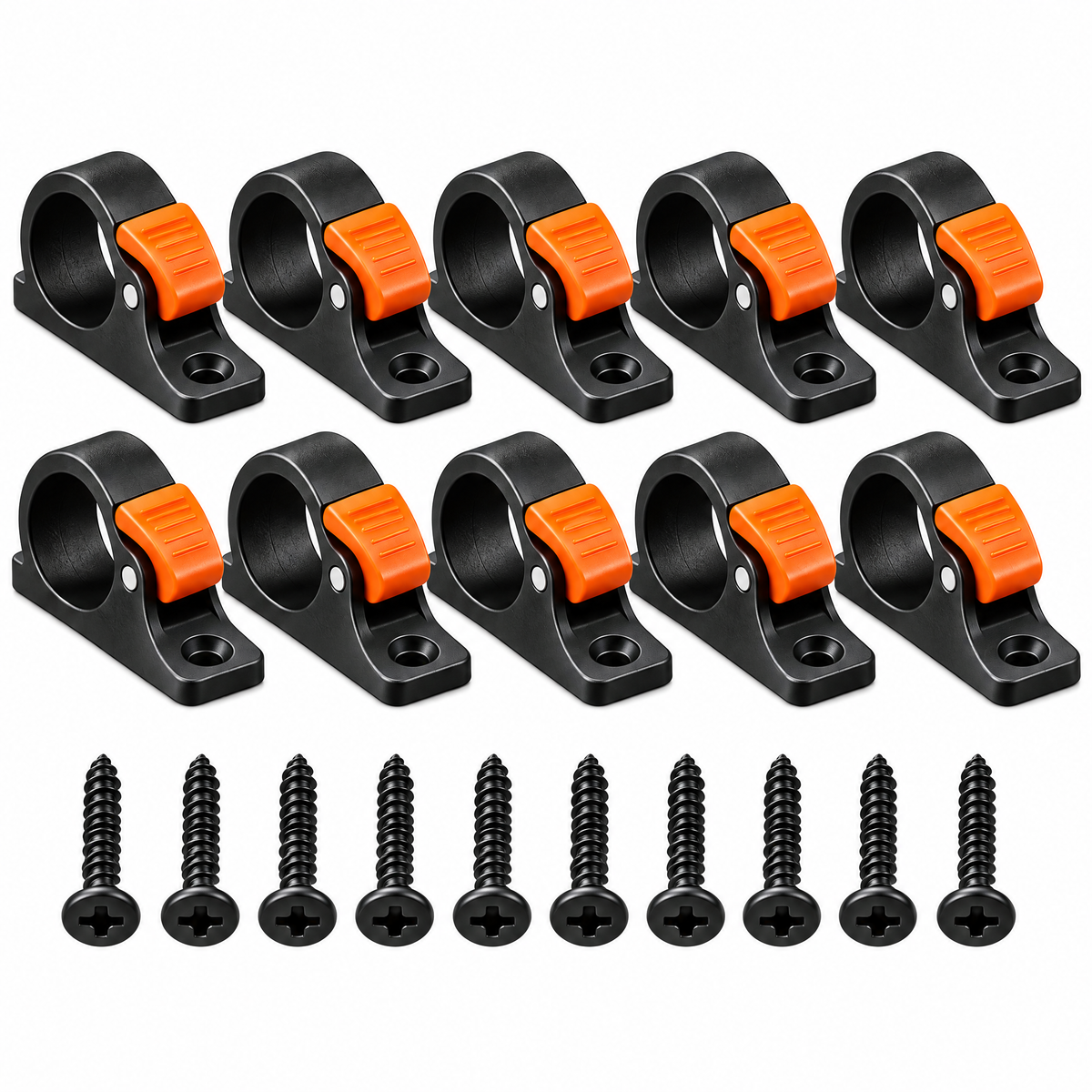 Vereyra™ Reusable Screw-Mount Cable Clamp Set for Neat, Secure Routing detail