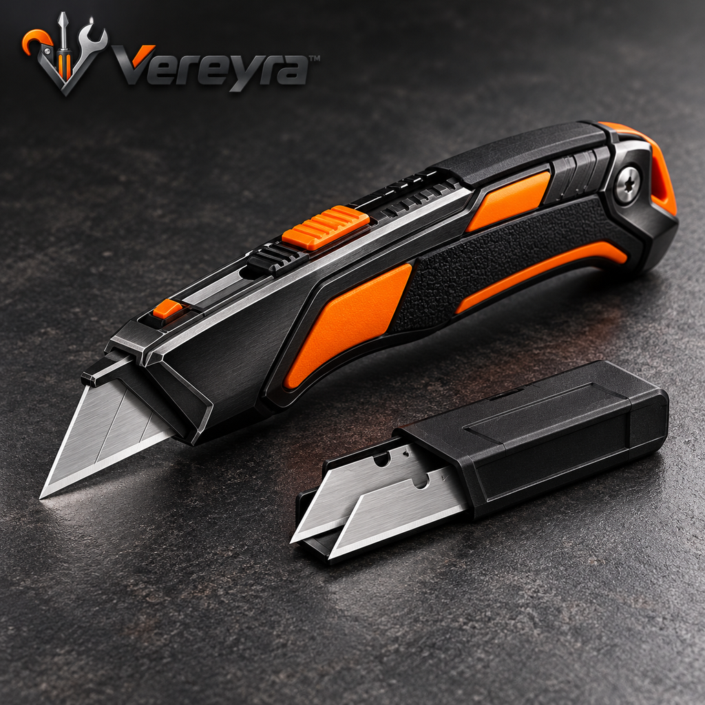 Vereyra™ Retractable Utility Knife with Spare Blades for Boxes & Materials main